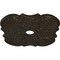 Ekena Millwork Flower Ceiling Medallion (Fits Canopies up to 6 1/4"), 29"OD x 3 5/8"ID x 1 3/8"P, Stone Hearth CM29FWSHF - alternate 3